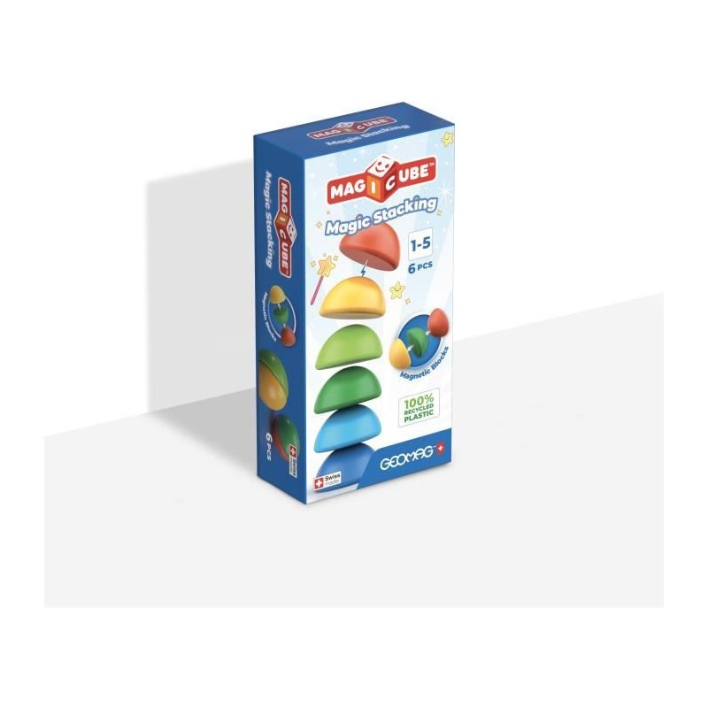 Blocs magnétiques - GEOMAG - Magicube 060 - 6 pieces - Empilables - P Blocs magnétiques - GEOMAG - Magicube 060 - 6 pieces - Empilables - P