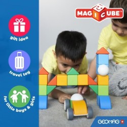 Blocs magnétiques - GEOMAG - Magicube 060 - 6 pieces - Empilables - P