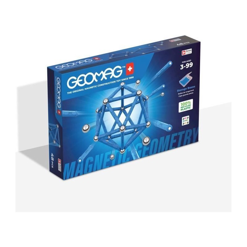 Jeu de construction magnétique - GEOMAG - Classic - 48 pieces - Magn Jeu de construction magnétique - GEOMAG - Classic - 48 pieces - Magn