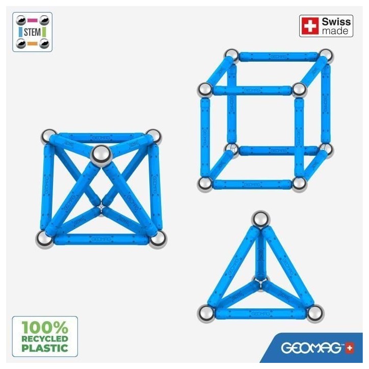 Jeu de construction magnétique - GEOMAG - Classic - 48 pieces - Magnétique - Des 3 ans Jeu de construction magnétique - GEOMAG - Classic - 48 pieces - Magnétique - Des 3 ans
