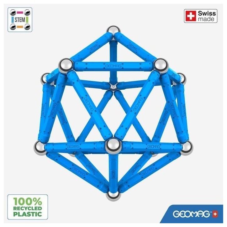Jeu de construction magnétique - GEOMAG - Classic - 48 pieces - Magnétique - Des 3 ans Jeu de construction magnétique - GEOMAG - Classic - 48 pieces - Magnétique - Des 3 ans