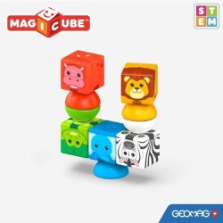 Blocs magnétiques - GEOMAG - Safari - 10 pieces - Éducatif - Plastiq