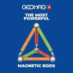 Jeu de construction magnétique - GEOMAG - Supercolor - 25 pieces - Ma