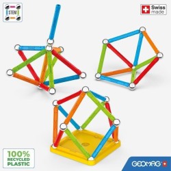 Jeu de construction magnétique - GEOMAG - Supercolor - 25 pieces - Ma