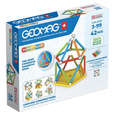 Geomag Super Color Recycled 42 pieces multicolores