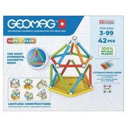 Geomag Super Color Recycled 42 pieces multicolores