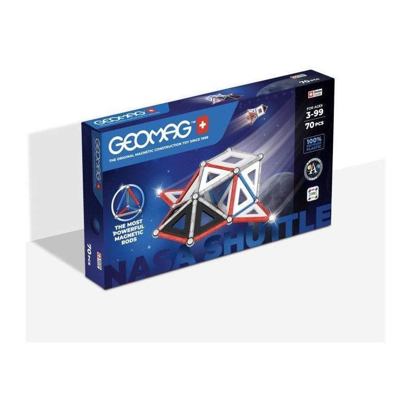 Jeu de construction magnétique - GEOMAG - Classic Panels - Navette NA Jeu de construction magnétique - GEOMAG - Classic Panels - Navette NA