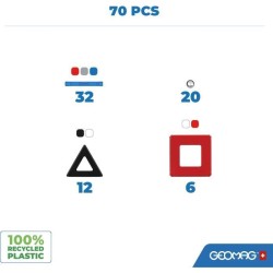 Jeu de construction magnétique - GEOMAG - Classic Panels - Navette NA