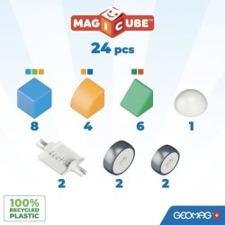 Blocs magnétiques - GEOMAG - Mon petit monde en formes - 25 pieces -