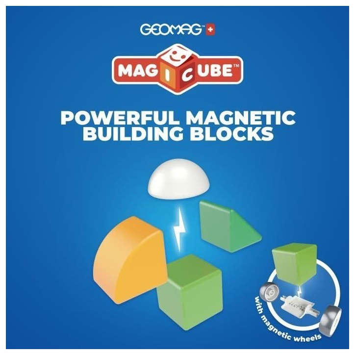Blocs magnétiques - GEOMAG - Mon petit monde en formes - 25 pieces - Éducatif - Plastique recyclé - Des 12 mois Blocs magnétiques - GEOMAG - Mon petit monde en formes - 25 pieces - Éducatif - Plastique recyclé - Des 12 mois