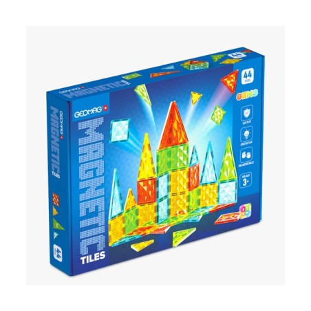 Tuiles magnétiques - GEOMAG - Tiles Gems 4102 - 44 pieces - Formes g