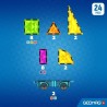 Tuiles magnétiques - GEOMAG - Tiles Gems Vehicles - 24 pieces - Effet Tuiles magnétiques - GEOMAG - Tiles Gems Vehicles - 24 pieces - Effet