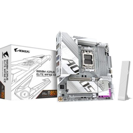 Carte mere - GIGABYTE - B850M AORUS ELITE WIFI6E ICE
