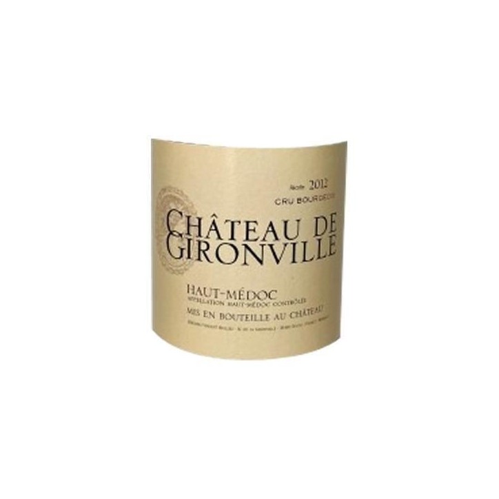 Château de Gironville 2012 Haut-Médoc Cru Bourgeois - Vin rouge de Bordeaux