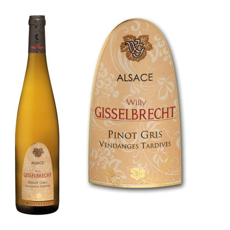 Gisselbrecht 2016 Pinot Gris Vendanges Tardives - Vin blanc d'Alsace