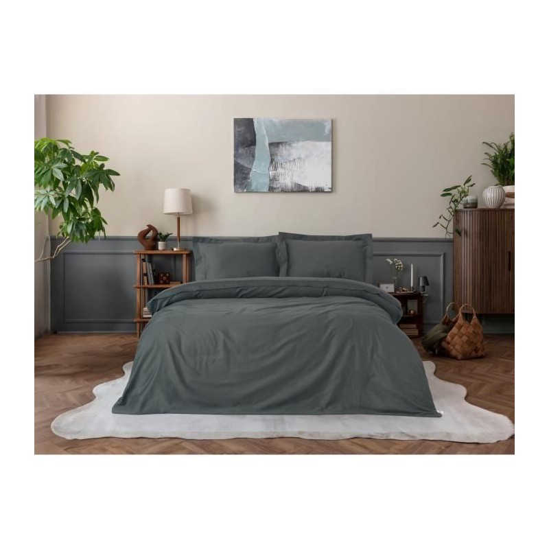 Parure de lit - 1 housse de couette 220 x 240 cm + 2 taies d'oreiller Parure de lit - 1 housse de couette 220 x 240 cm + 2 taies d'oreiller