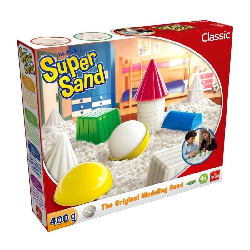 SUPER SAND Classic - Loisir créatif - Sable a modeler - GOLIATH SUPER SAND Classic - Loisir créatif - Sable a modeler - GOLIATH