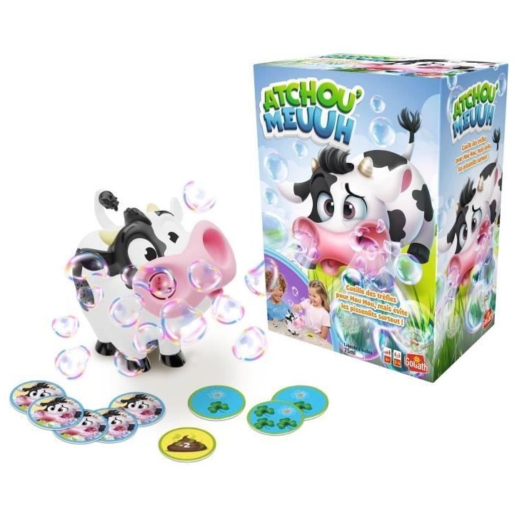 Jeux de société - GOLIATH - Atchou'Meuuh - Collecte de trefles et évite les allergies! Des 4 ans