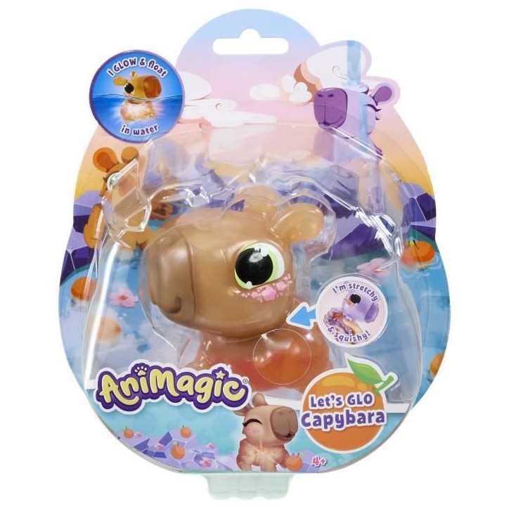 Animagic - GOLIATH - Let's Glo Capybara - Animal intéractif - Marron Animagic - GOLIATH - Let's Glo Capybara - Animal intéractif - Marron