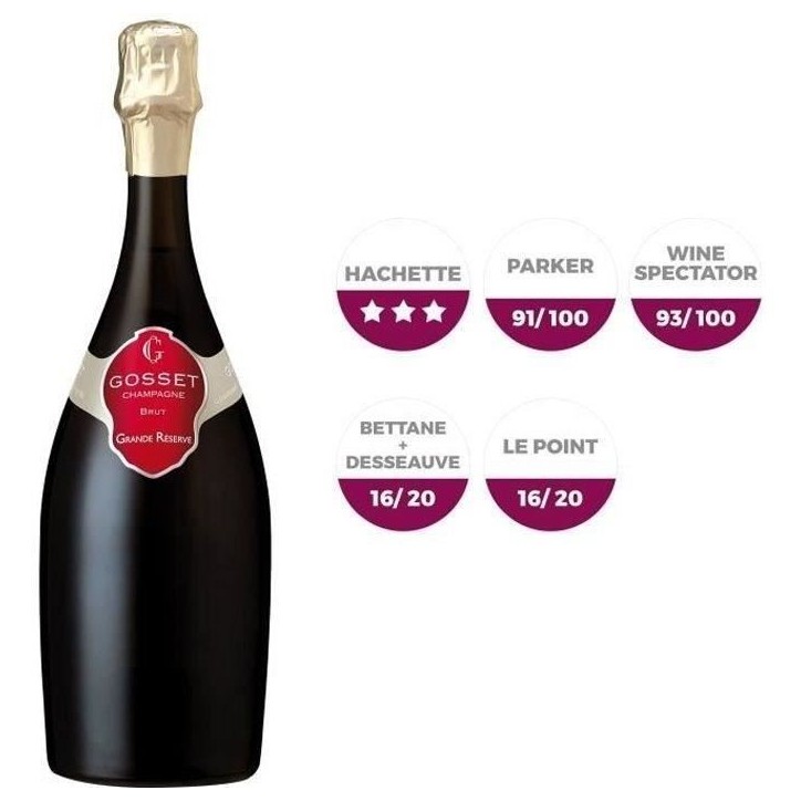 Champagne Gosset Grande Réserve Brut - 75 cl