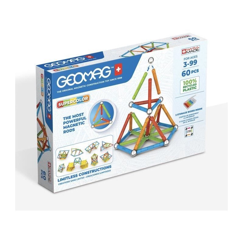 Jeu de construction magnétique - GEOMAG - Glitter Panels Recycled 22 Jeu de construction magnétique - GEOMAG - Glitter Panels Recycled 22