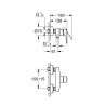 Mitigeur monocommande Douche Start - GROHE - montage mural - raccord f