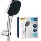 Ensemble de douche avec pommeau 2 jets, support et flexible - GROHE Vitalio Comfort 110 26399001 - Sélection facile - Economie