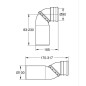 Pipe d'évacuation WC - GROHE - Orientable 90° - Rapid SL - Pour réservoirs encastrés universels ou les bâtis-supports équi Pipe d'évacuation WC - GROHE - Orientable 90° - Rapid SL - Pour réservoirs encastrés universels ou les bâtis-supports équi