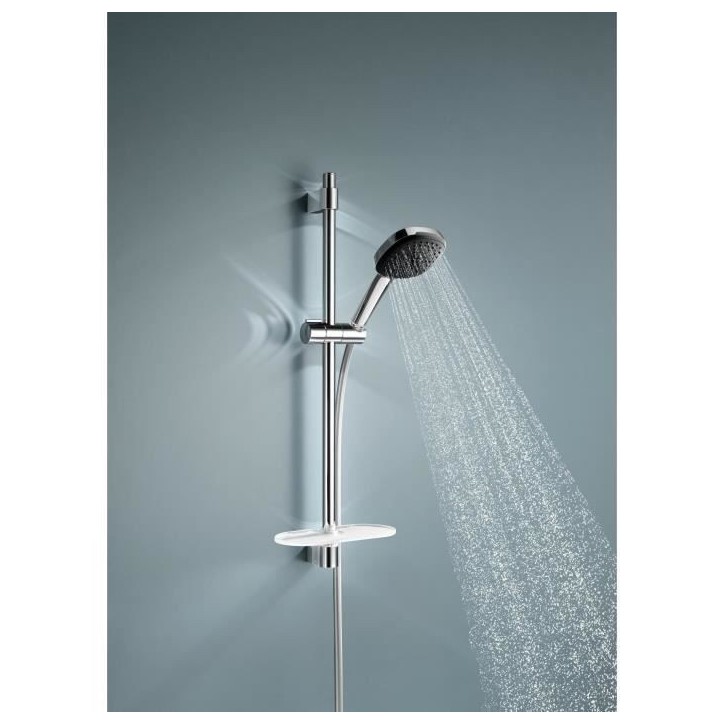 Ensemble de douche avec pommeau 2 jets, barre, flexible et tablette - GROHE Vitalio Comfort 110 26929001 - Economie d'eau - Chro Ensemble de douche avec pommeau 2 jets, barre, flexible et tablette - GROHE Vitalio Comfort 110 26929001 - Economie d'eau - Chro