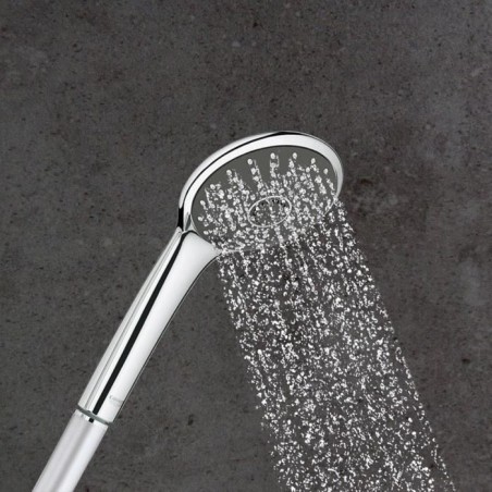Douchette 1 jet GROHE Vitalio Joy 110 Chromé - Économie d'eau, Double paroi, Compatible chauffe-eau