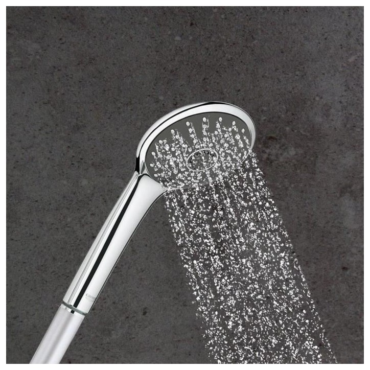 Douchette 1 jet GROHE Vitalio Joy 110 Chromé - Économie d'eau, Double paroi, Compatible chauffe-eau