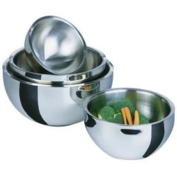 Saladier isotherme - GSW - 30 cm - Acier inoxydable - 5,50 L - Couverc