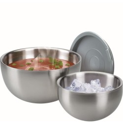 Saladier isotherme - GSW - 30 cm - Acier inoxydable - 5,50 L - Couverc