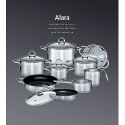 Batterie de cuisine - Induction - GSW - ALARA - Acier inoxydable massi