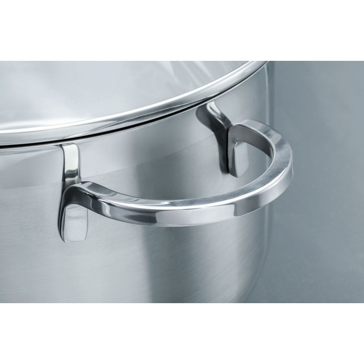 Batterie de cuisine - Induction - GSW - ALARA - Acier inoxydable massif 18/10 - 14 pieces