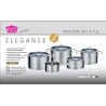 GSW Elegance - Batterie de cuisine 9 pieces en acier inoxydable - Tous