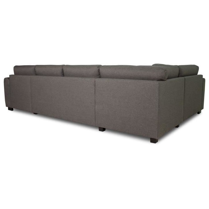 Canapé d'angle panoramique convertible réversible - Tissu Gris - L 313 x P 213 x H 90 cm - HAMILTON - Fabriqué en Ukraine Canapé d'angle panoramique convertible réversible - Tissu Gris - L 313 x P 213 x H 90 cm - HAMILTON - Fabriqué en Ukraine