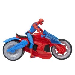 Spiderman Figurine ArachnoMoto lance-toile, Figurine et moto, Marvel S