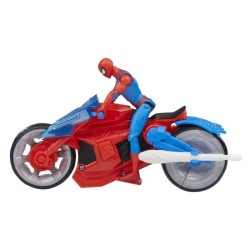 Spiderman Figurine ArachnoMoto lance-toile, Figurine et moto, Marvel S
