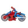 Spiderman Figurine ArachnoMoto lance-toile, Figurine et moto, Marvel S