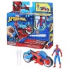 Spiderman Figurine ArachnoMoto lance-toile, Figurine et moto, Marvel S