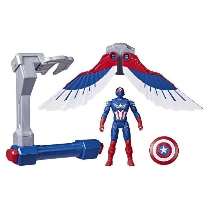 Figurine Captain America Commandes de vol, Marvel Epic Hero Series Captain America: Brave New World, des 4 ans Figurine Captain America Commandes de vol, Marvel Epic Hero Series Captain America: Brave New World, des 4 ans