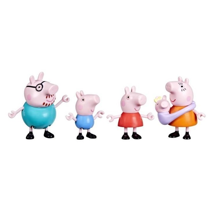 Peppa Pig Peppa et sa famille de 5, coffret de figurines, jouets préscolaires pour filles et garçons, des 3 ans Peppa Pig Peppa et sa famille de 5, coffret de figurines, jouets préscolaires pour filles et garçons, des 3 ans