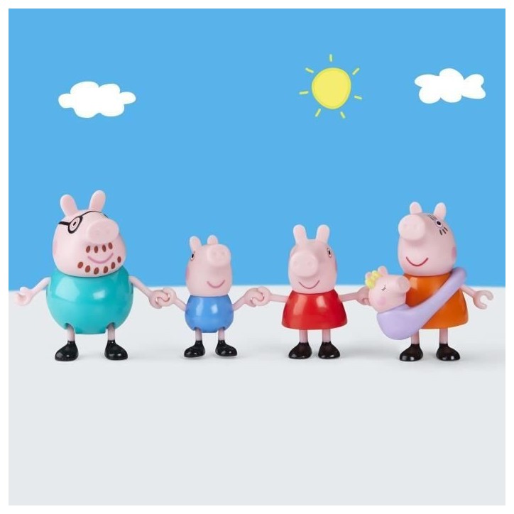 Peppa Pig Peppa et sa famille de 5, coffret de figurines, jouets préscolaires pour filles et garçons, des 3 ans Peppa Pig Peppa et sa famille de 5, coffret de figurines, jouets préscolaires pour filles et garçons, des 3 ans