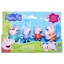 Peppa Pig Peppa et sa famille de 5, coffret de figurines, jouets prés