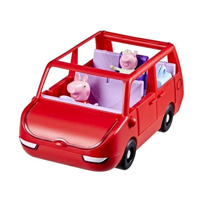 Peppa Pig La grande voiture familiale, coffret avec véhicule et 2 fi