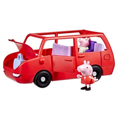 Peppa Pig La grande voiture familiale, coffret avec véhicule et 2 figurines, a partir de 3 ans