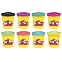 Play-Doh 8 pots couleurs vives, pots de pâte a modeler de 85 g