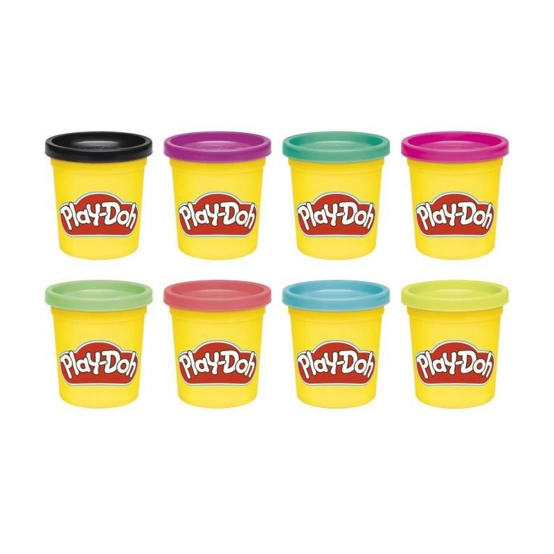 Play-Doh 8 pots couleurs vives, pots de pâte a modeler de 85 g Play-Doh 8 pots couleurs vives, pots de pâte a modeler de 85 g