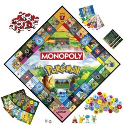 Monopoly Pokémon, jeu de société de plateau, 2 a 4 joueurs, jeux p